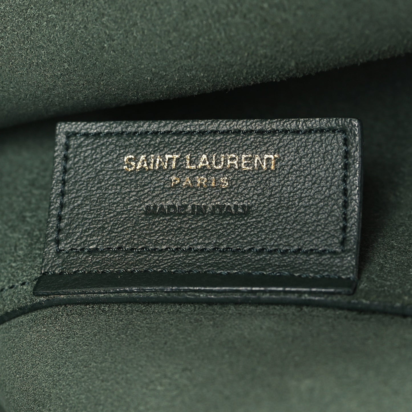 Calfskin Large Shopping Tote Dark Green