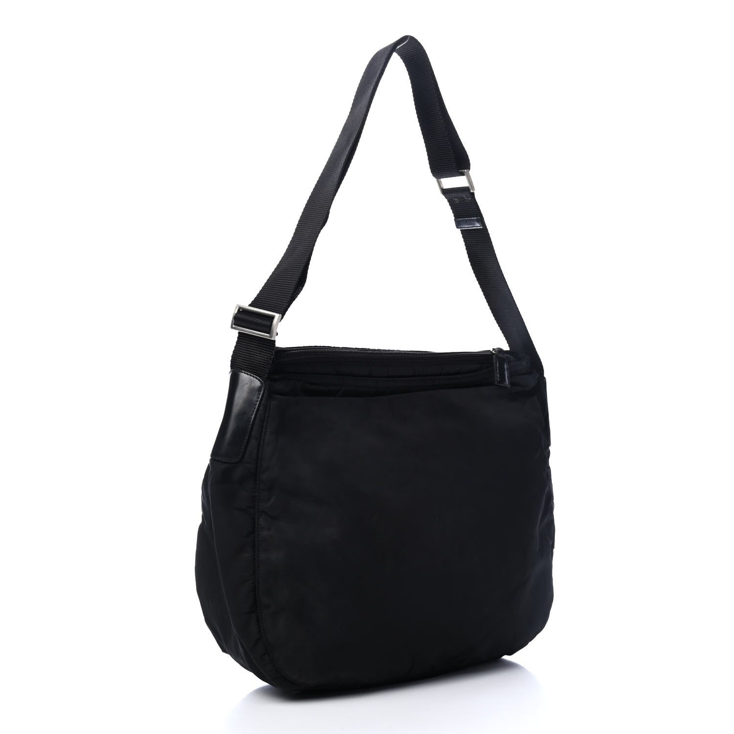 Prada Tessuto Nylon Messenger Bag Black 2 of 5