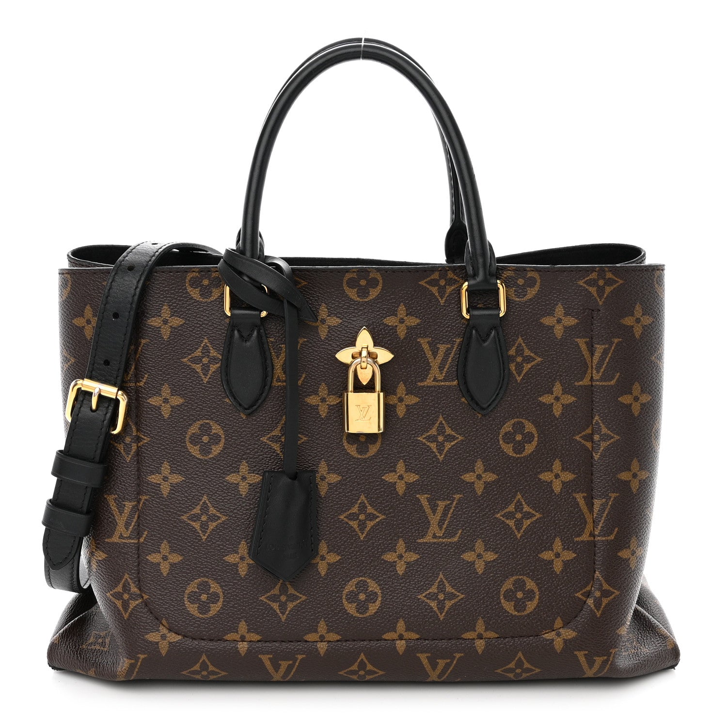 Louis Vuitton Monogram Flower Tote Black 1 of 16