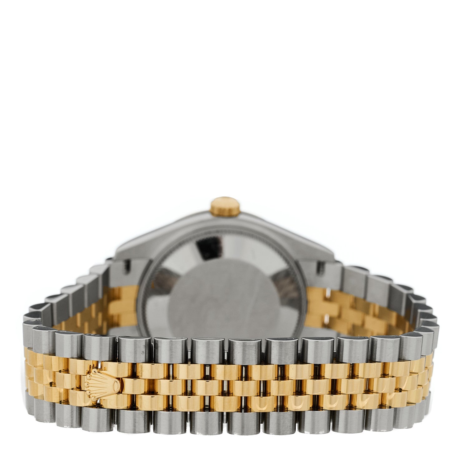 Rolex Stainless Steel 18K Yellow Gold Diamond 31mm Oyster Perpetual Datejust Watch Silver 278273 3 of 5