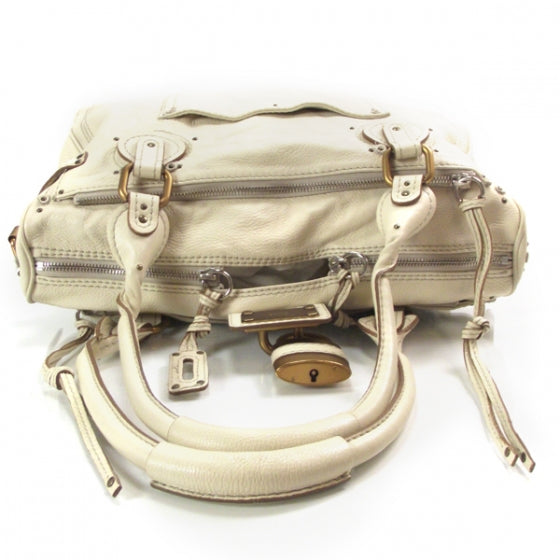 Chloe Leather Paddington Tote Ivory 5 of 16