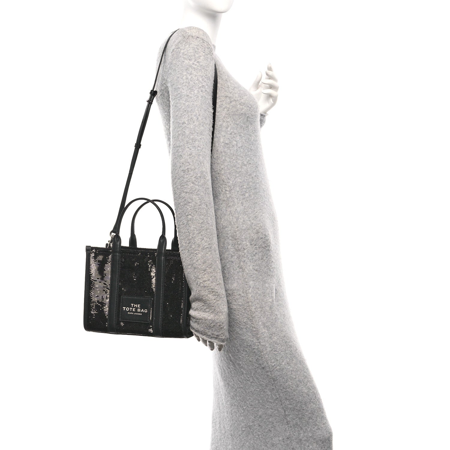 Marc Jacobs Sequin Small The Tote Bag Black 2 of 11