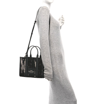 Marc Jacobs Sequin Small The Tote Bag Black 2 of 11