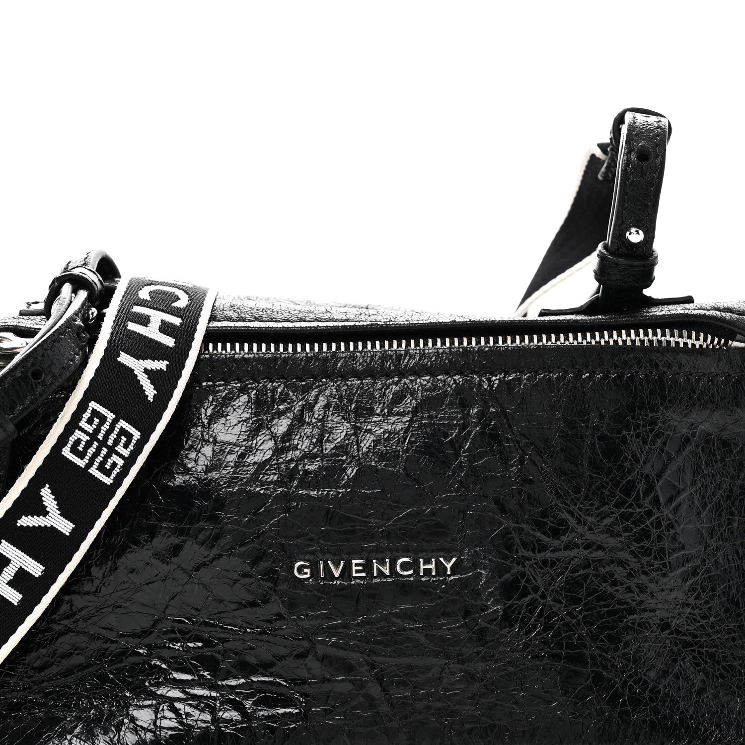 Givenchy Crackled Patent 4G Small Pandora Black 8 of 10