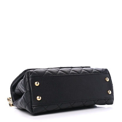 Chanel Caviar Quilted Mini Coco Handle Flap Black 3 of 4