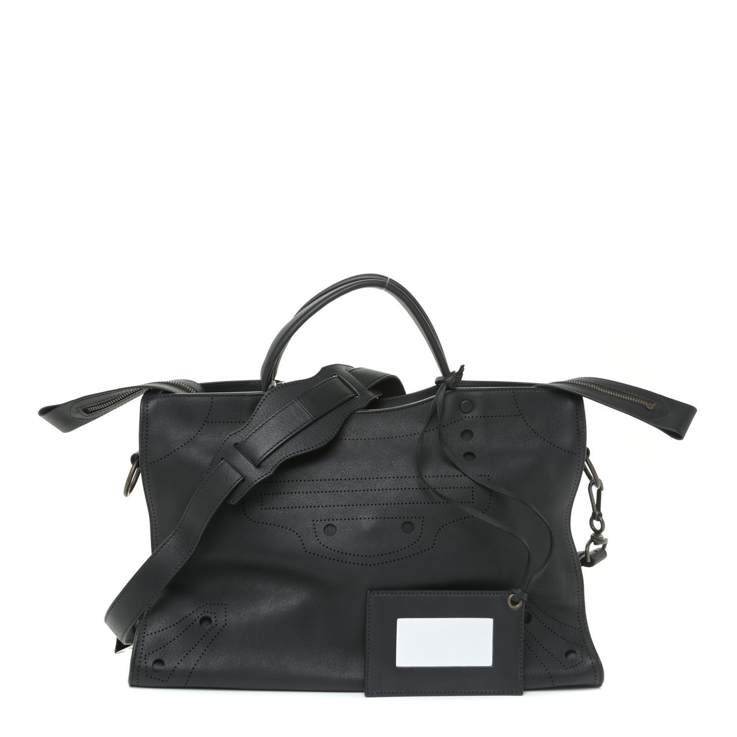 Veau Soyeux Perforated Blackout Hardware City Black