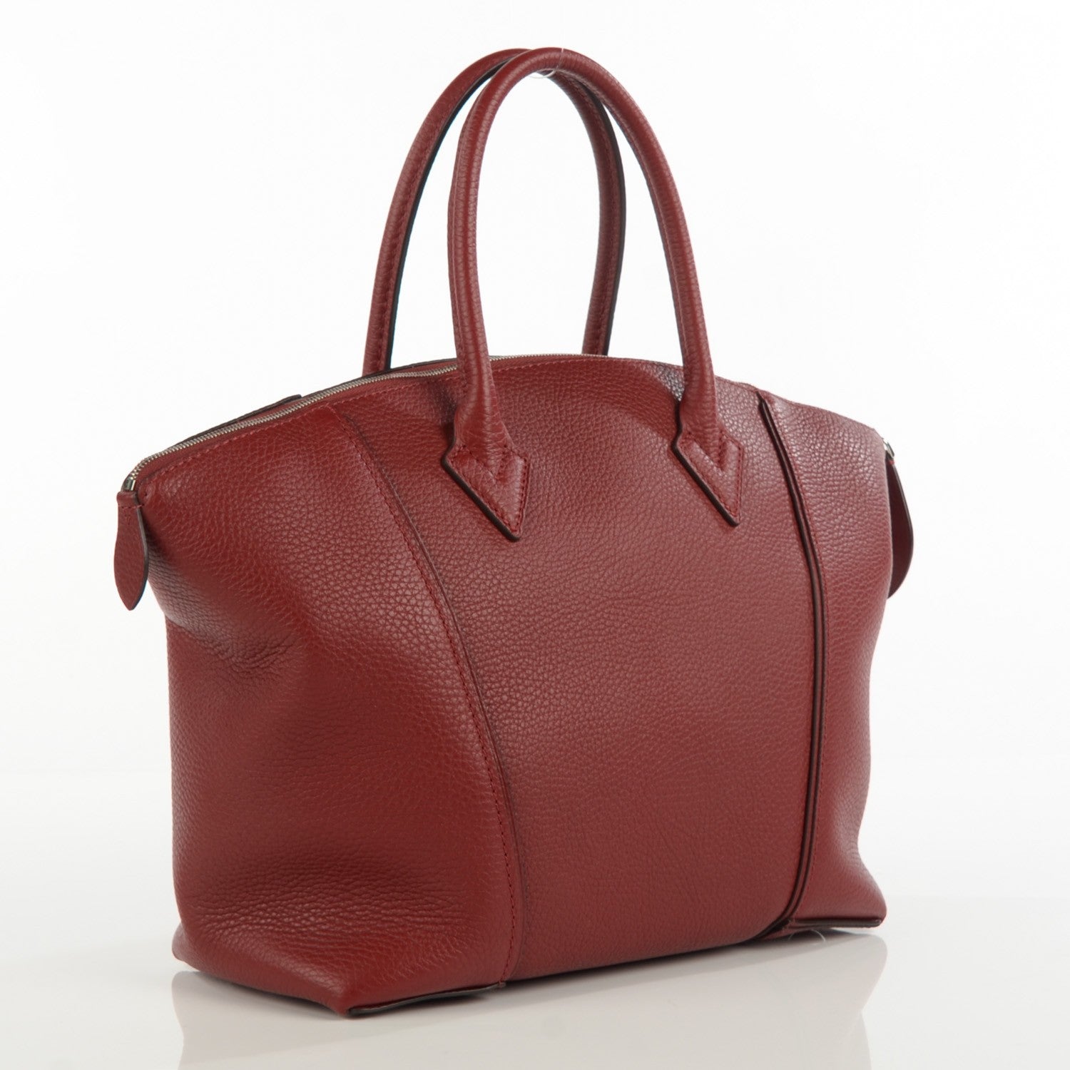Louis Vuitton Cuir Taurillon Soft Lockit PM Griotte 3 of 7