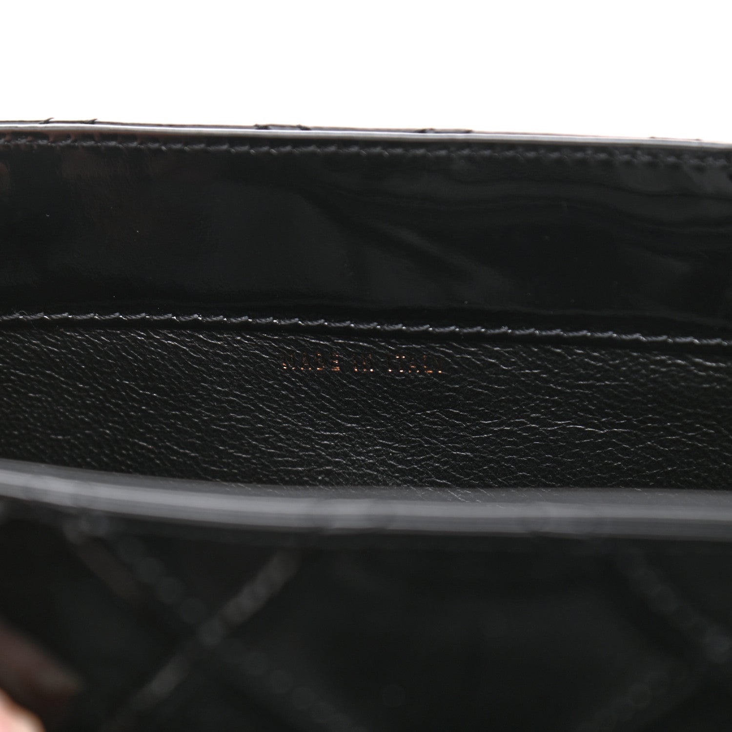 Chanel Patent Quilted Shoulder Bag Black 10 of 11