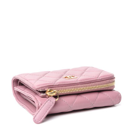 Chanel Lambskin Quilted Flap Wallet Light Purple 4 of 8