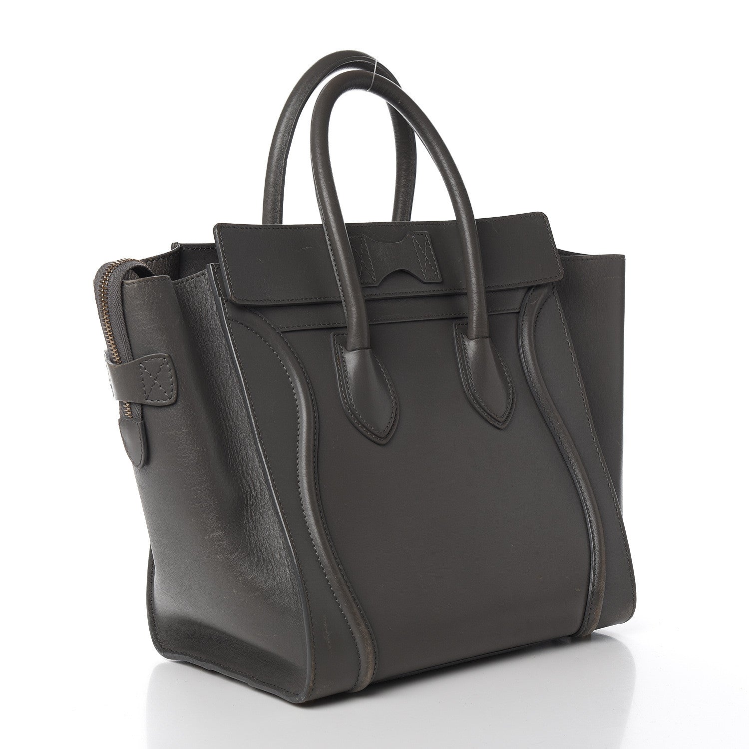 Celine Smooth Calfskin Mini Luggage Smoke 2 of 30