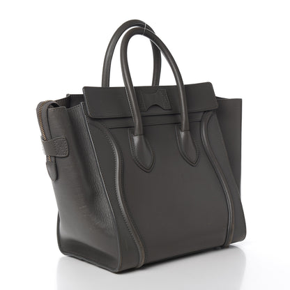 Celine Smooth Calfskin Mini Luggage Smoke 2 of 30