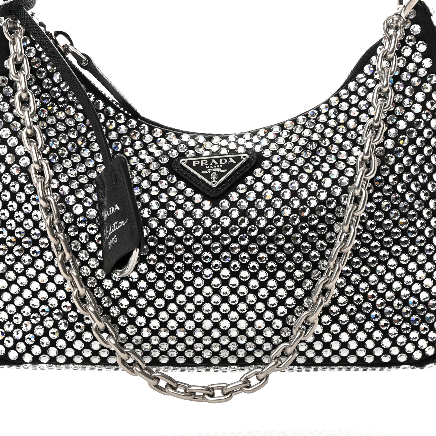 Satin Crystal Re-Edition 2005 Shoulder Bag Cristal