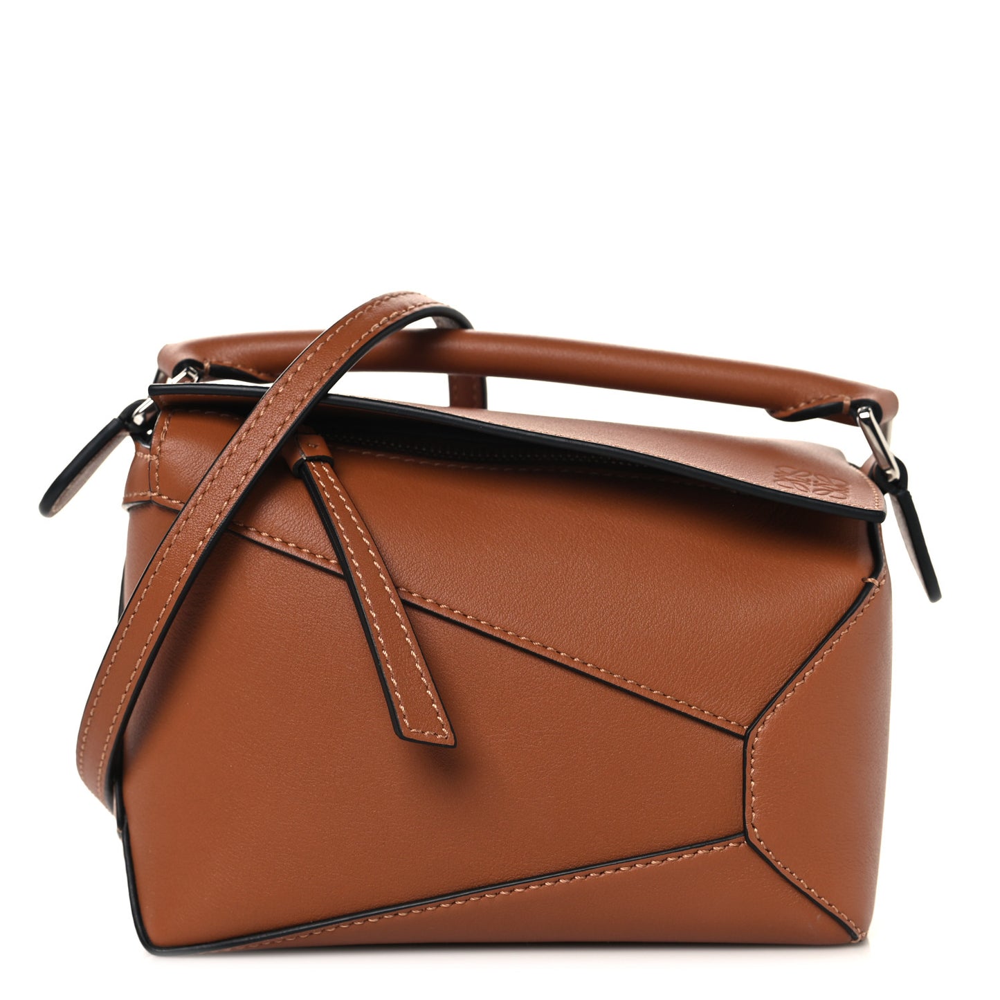 Calfskin Mini Puzzle Bag Tan