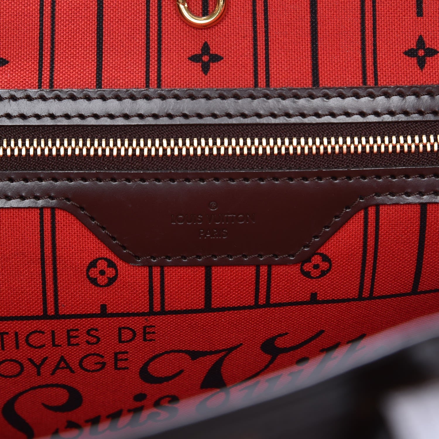 Louis Vuitton Damier Ebene Neverfull MM 6 of 10