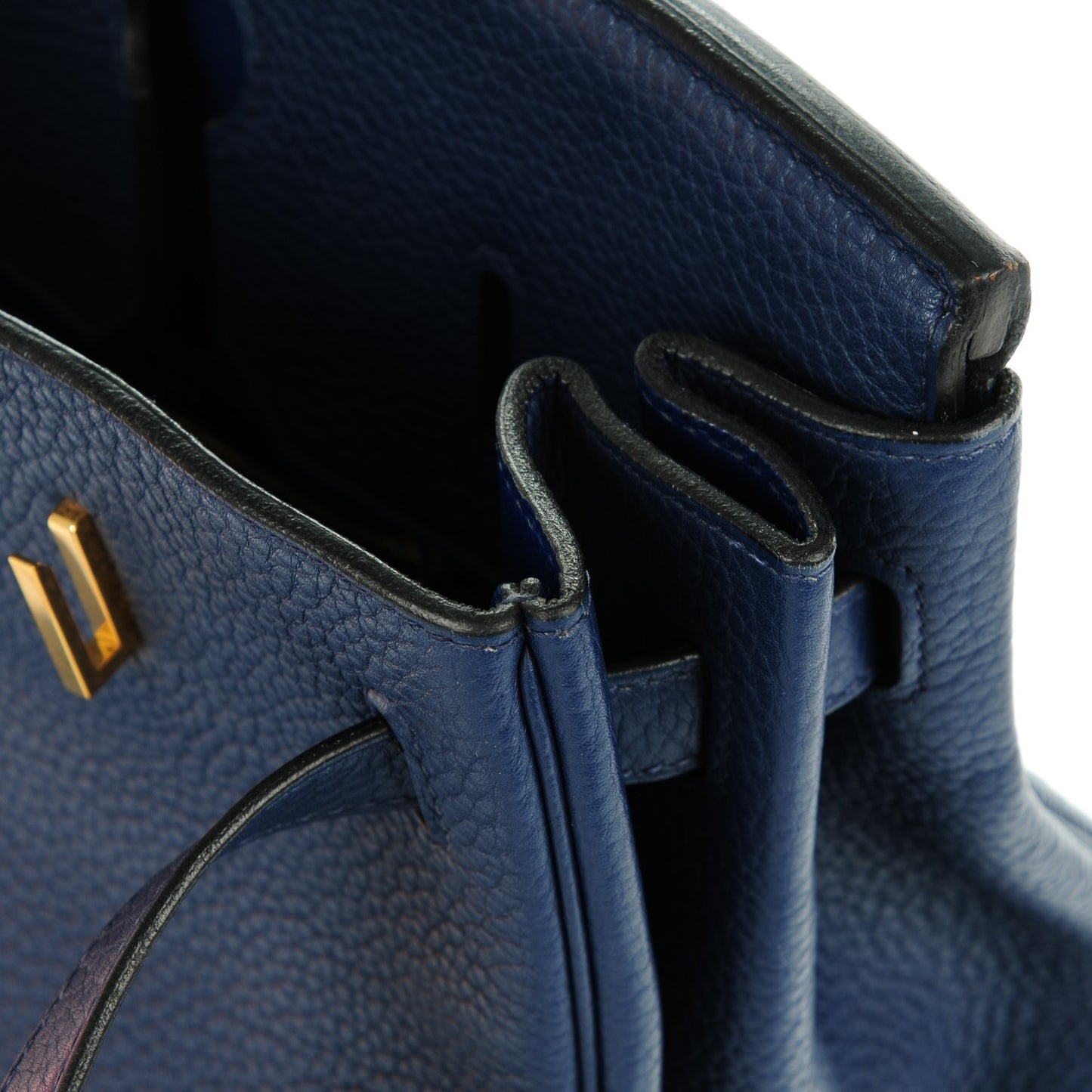 Taurillon Clemence Birkin 40 Bleu Saphir