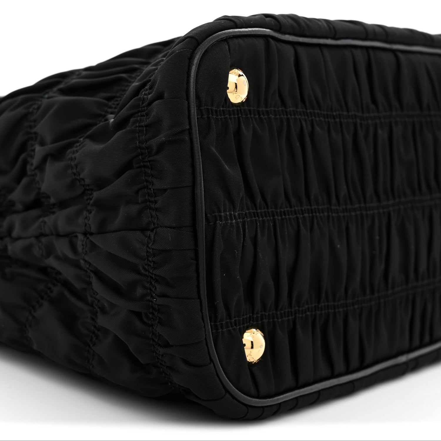 Prada Tessuto Nylon Gaufre Small Tote Black 9 of 12