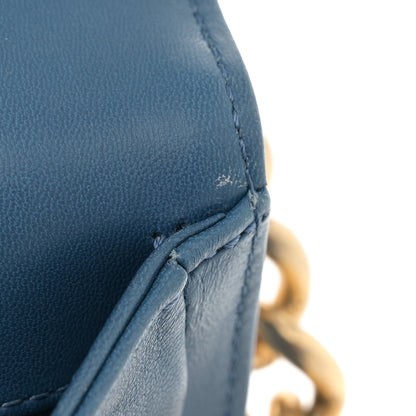 Chanel Lambskin Quilted New Medium Boy Flap Dark Blue 11 of 15
