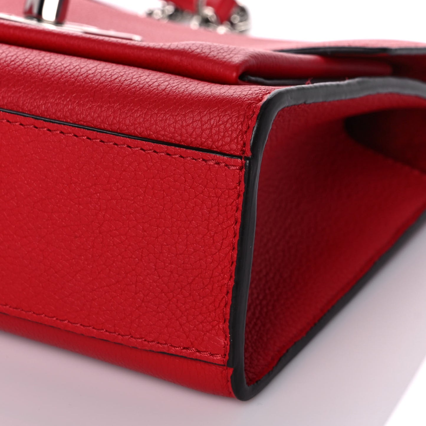 Soft Calfskin Mylockme Chain Bag BB Rubis