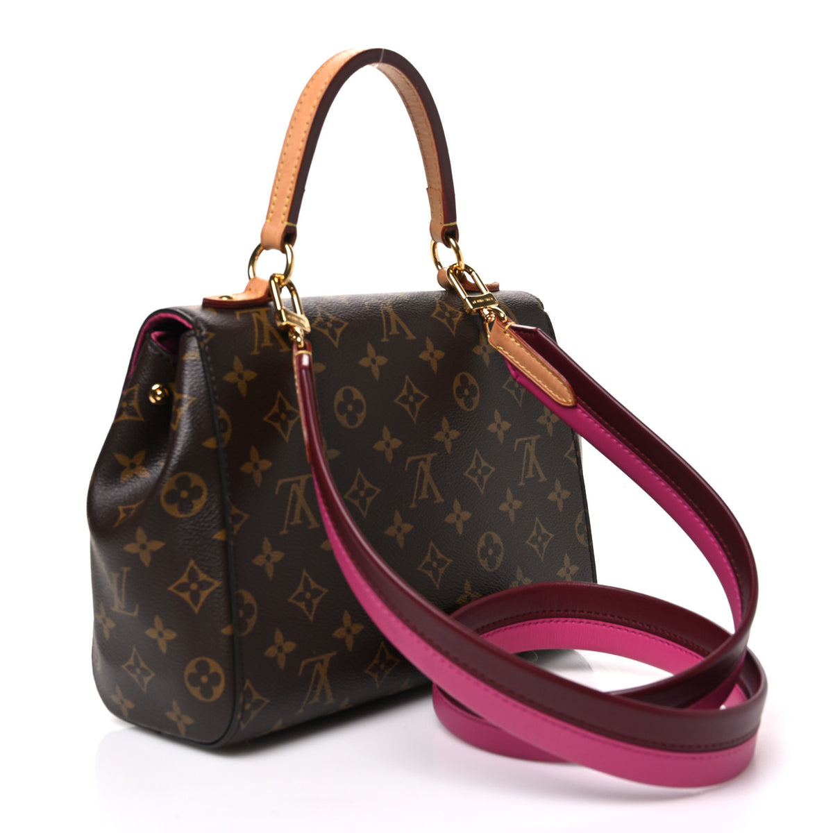 Louis Vuitton Monogram Cluny BB Bordeaux Fuchsia 3 of 10