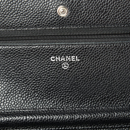 Chanel Caviar Quilted Wallet On Chain WOC Black 5 of 13