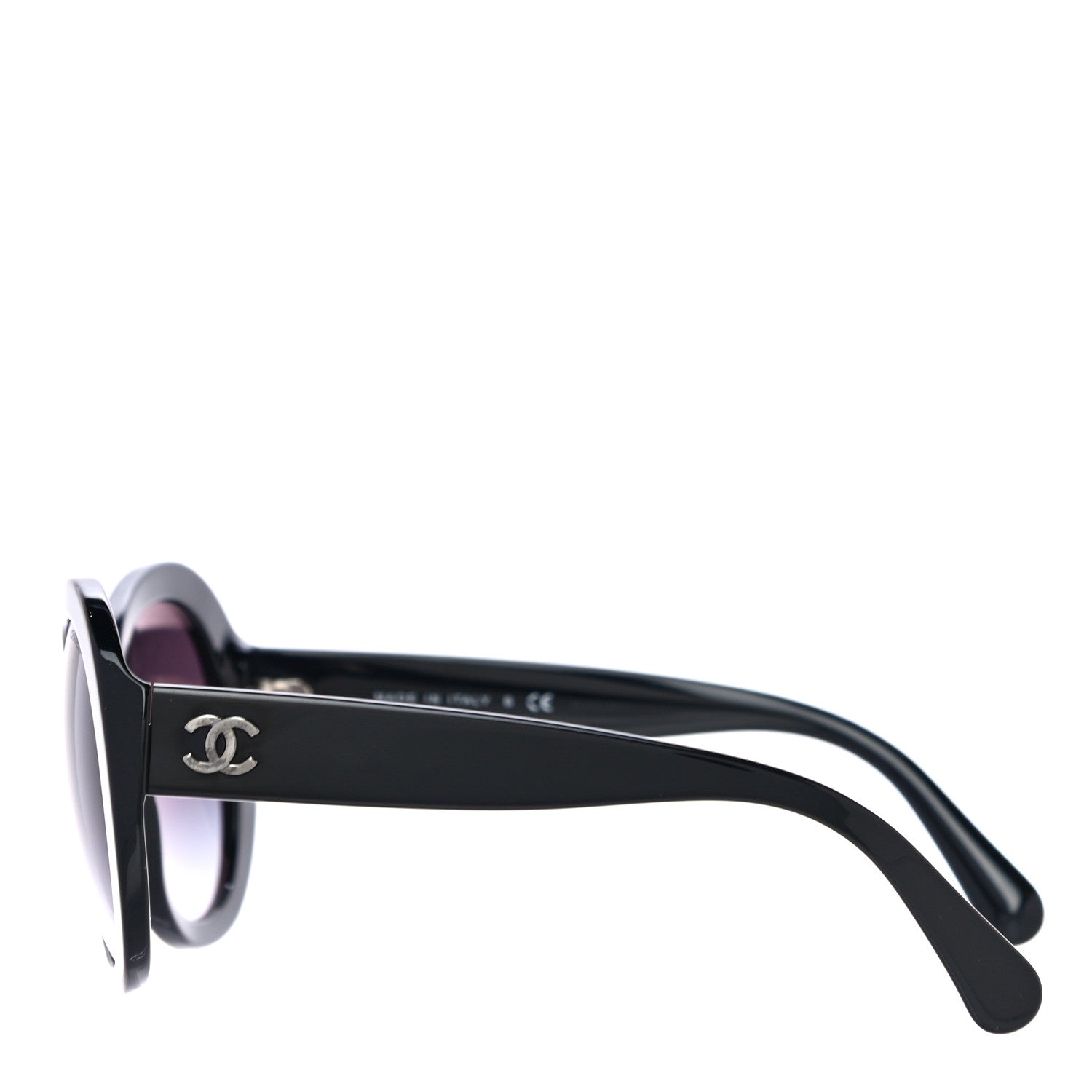 Chanel Oval CC Sunglasses 5372 Black 2 of 7