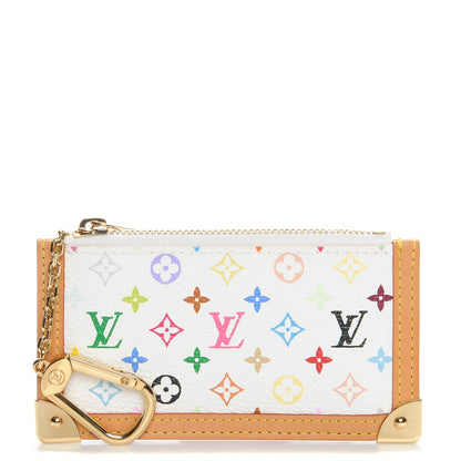 Louis Vuitton Monogram Multicolor Key Pouch White 1 of 7