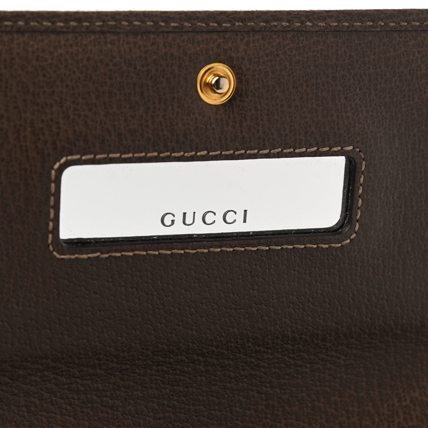 Gucci GG Supreme Monogram Web Ophidia Wallet On Chain Brown 8 of 11