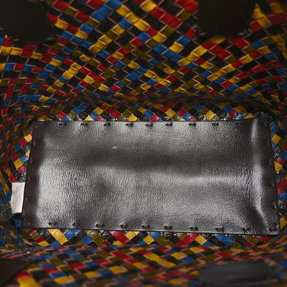 Bottega Veneta Shiny Goatskin Intrecciato Small Cabat Multicolor 6 of 12