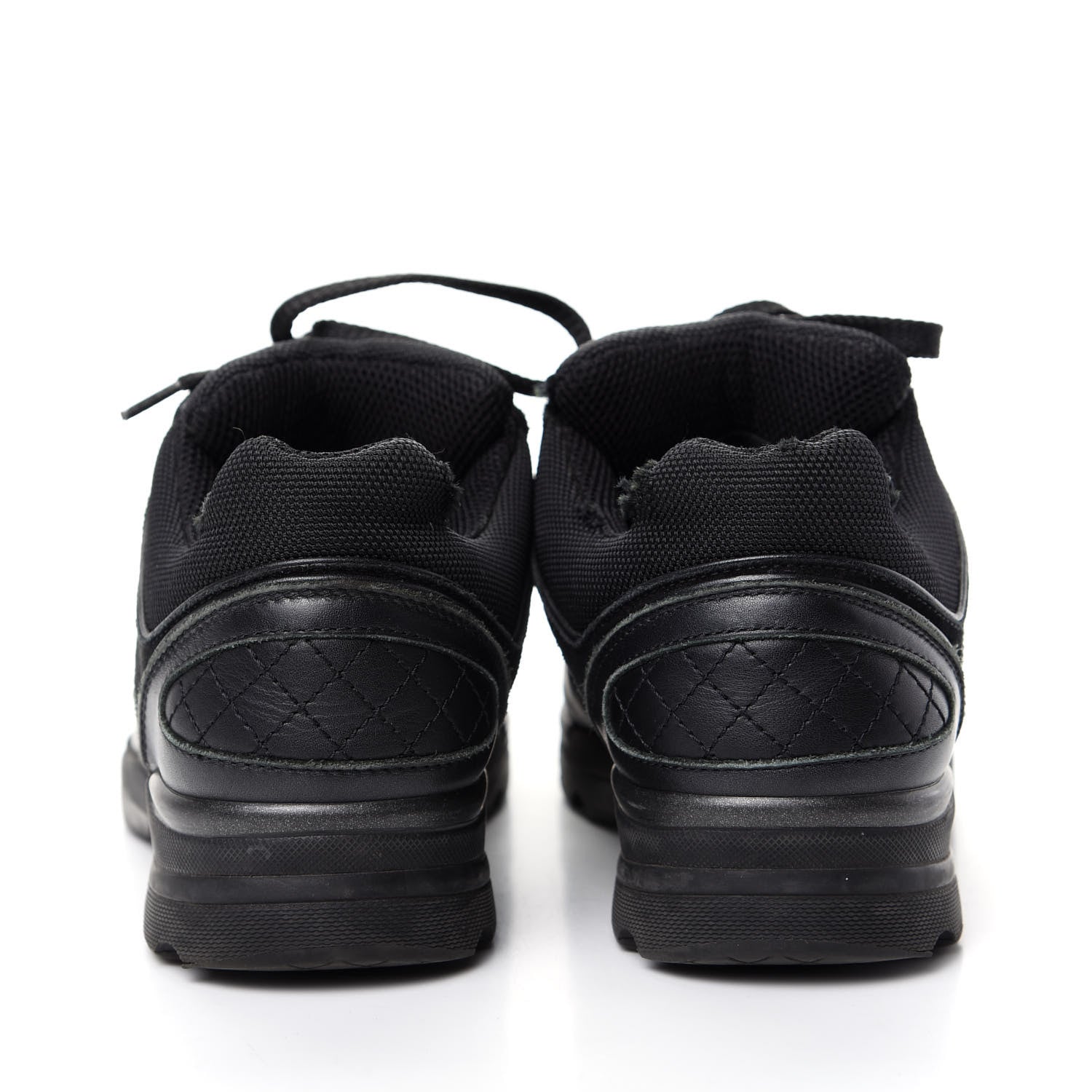 Chanel Toile Suede Calfskin CC Sneakers 35.5 Black 7 of 15