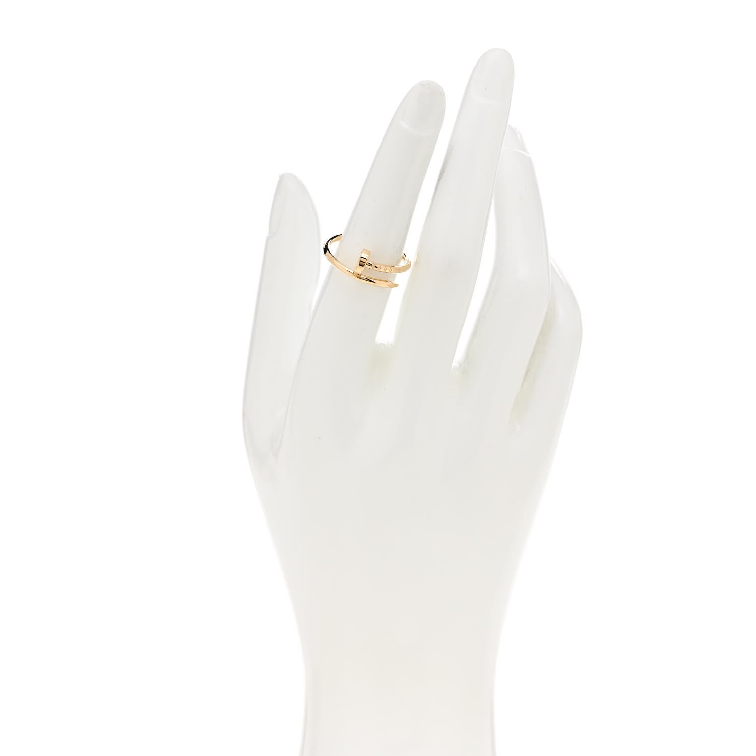 Cartier 18K Yellow Gold Small Juste Un Clou Ring 53 6.25 2 of 5