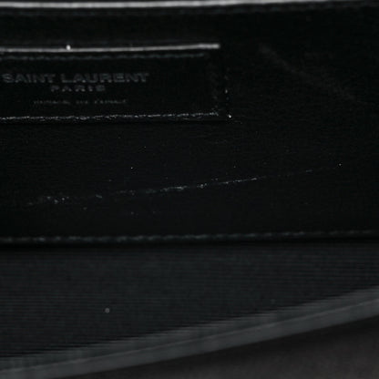 Saint Laurent Grain De Poudre Small Monogram Kate Satchel Black 9 of 9