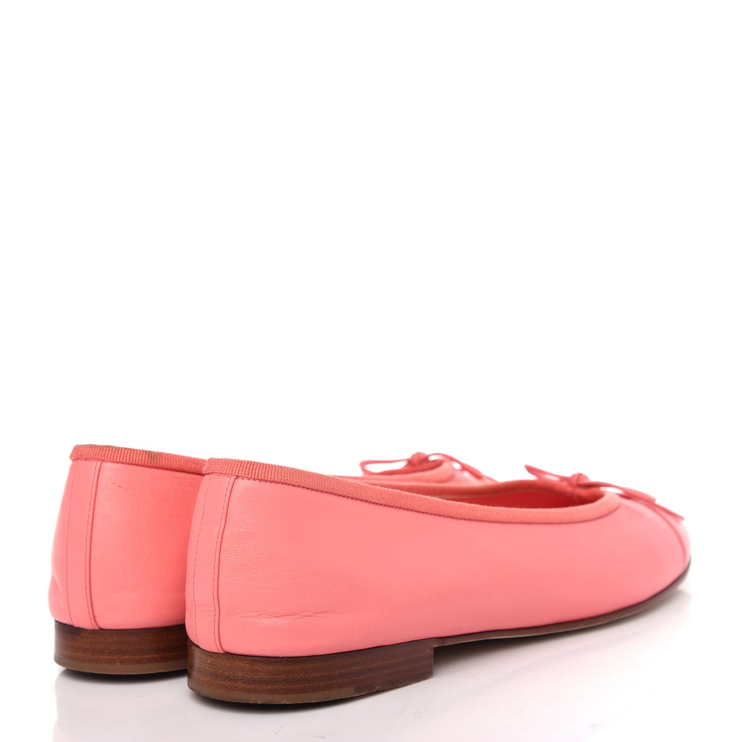 Lambskin Cap Toe CC Ballerina Flats 40 Pink