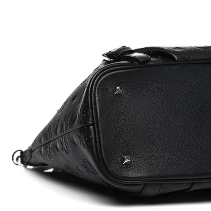 MCM Calfskin Ottomar Monogram Tote Black 5 of 9