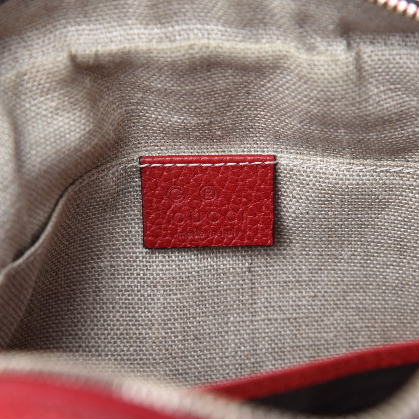 Monogram Mini Bree Messenger Bag Red