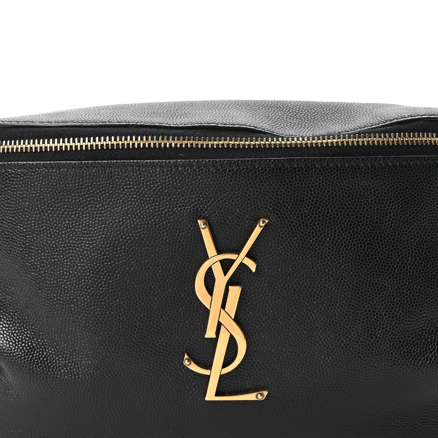 Saint Laurent Grain De Poudre Monogram Belt Bag Black 7 of 9