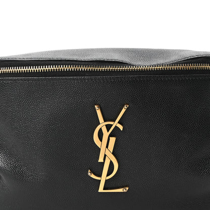 Saint Laurent Grain De Poudre Monogram Belt Bag Black 7 of 9