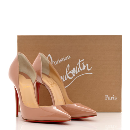 Christian Louboutin Patent Iriza 100 Pumps 37 Nude 9 of 9