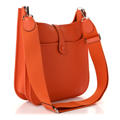 Hermes Taurillon Clemence Evelyne III PM Feu 3 of 11