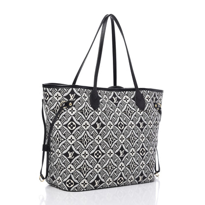 Louis Vuitton Jacquard Since 1854 Neverfull MM Grey 3 of 10