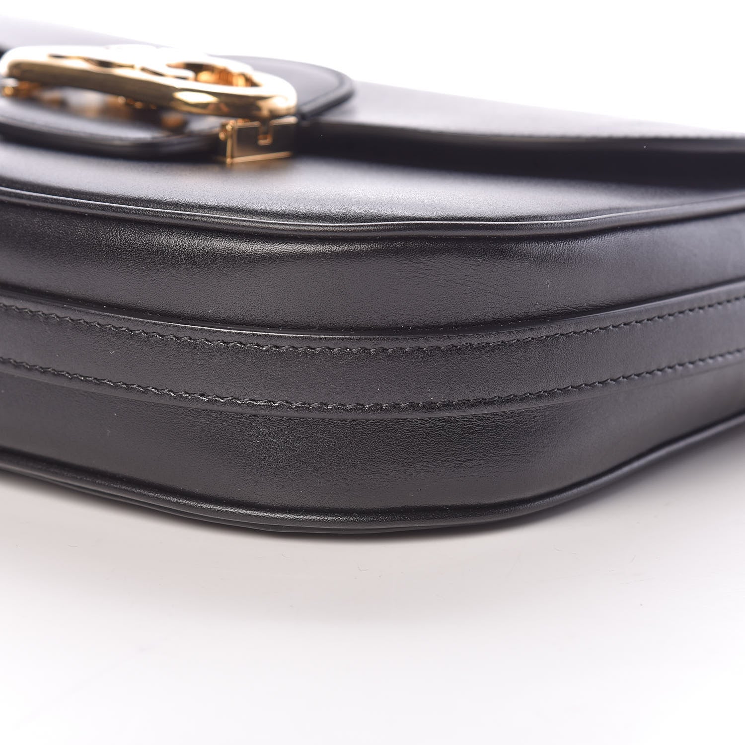 Celine Shiny Calfskin Medium Chain Maillon Triomphe Black 9 of 10