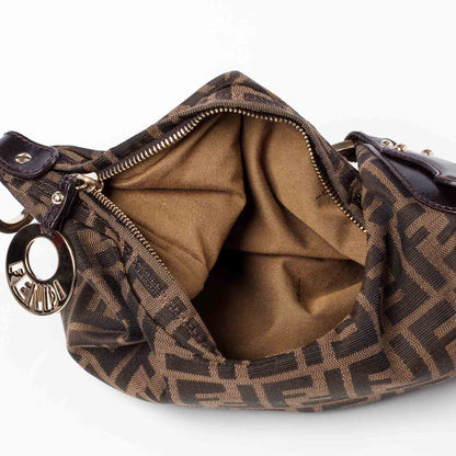 Fendi Zucca Small Chef Chain Hobo Tobacco 9 of 9