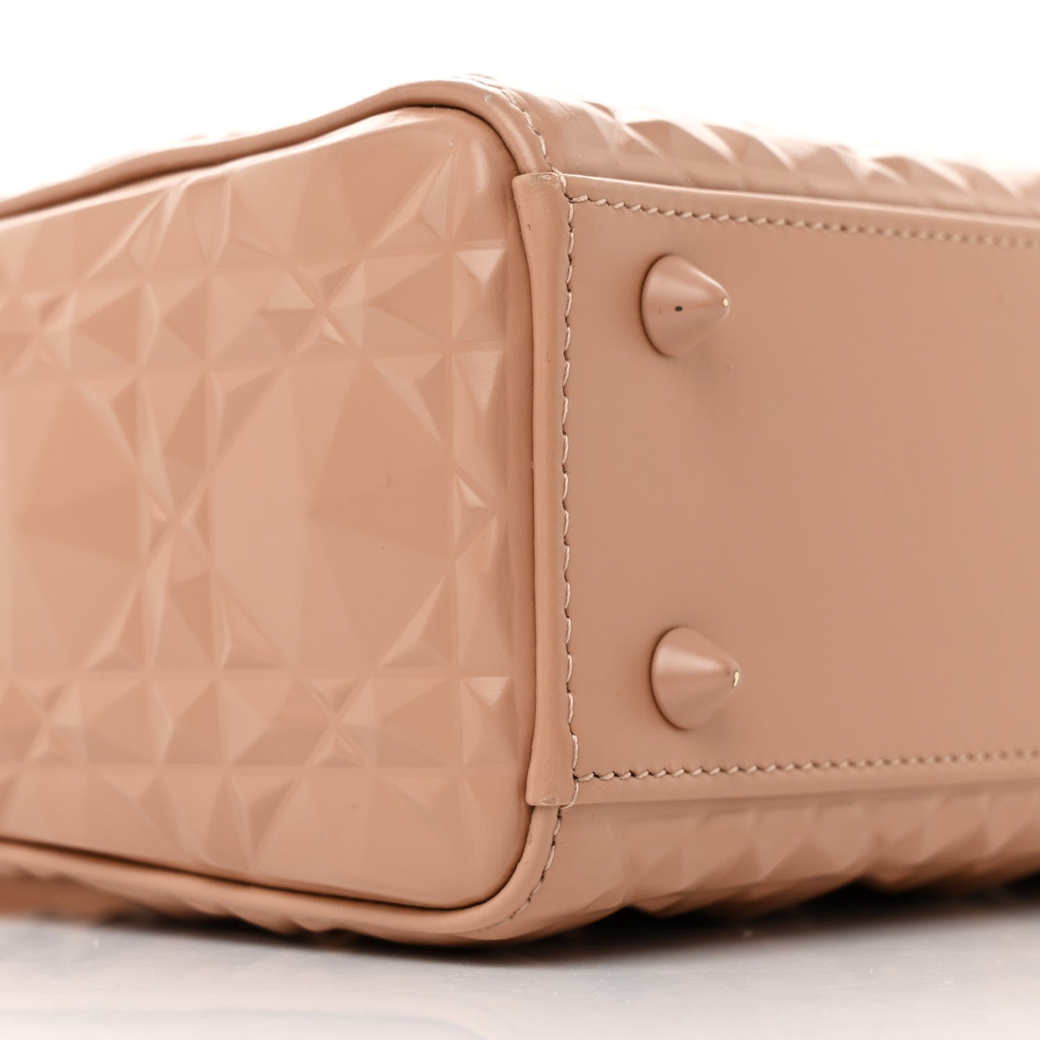 Christian Dior Calfskin Cannage Diamond Small My ABCDior Lady Dior Rose Des Vents 9 of 14