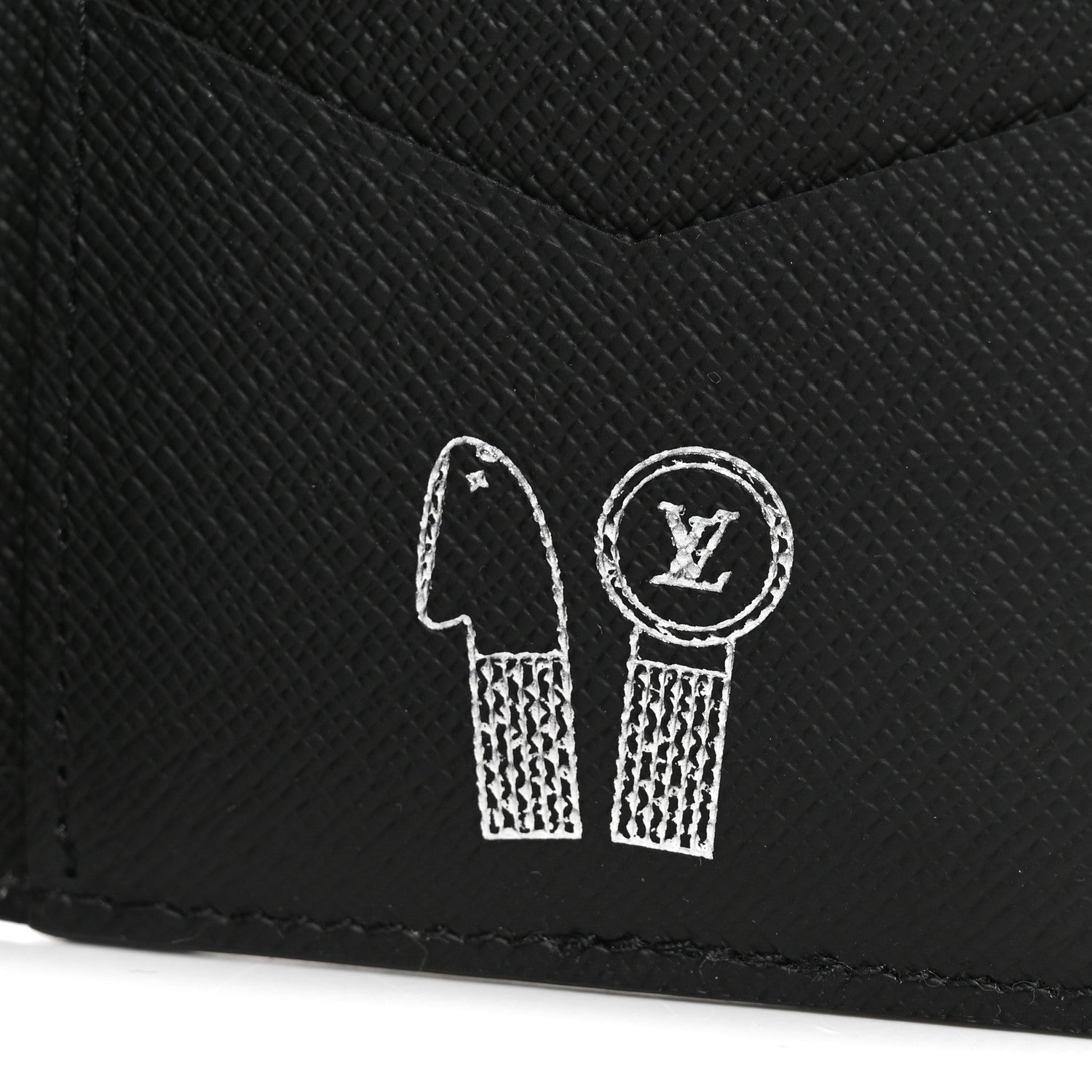 Louis Vuitton Monogram Iridescent Pocket Organizer NM Black 7 of 8