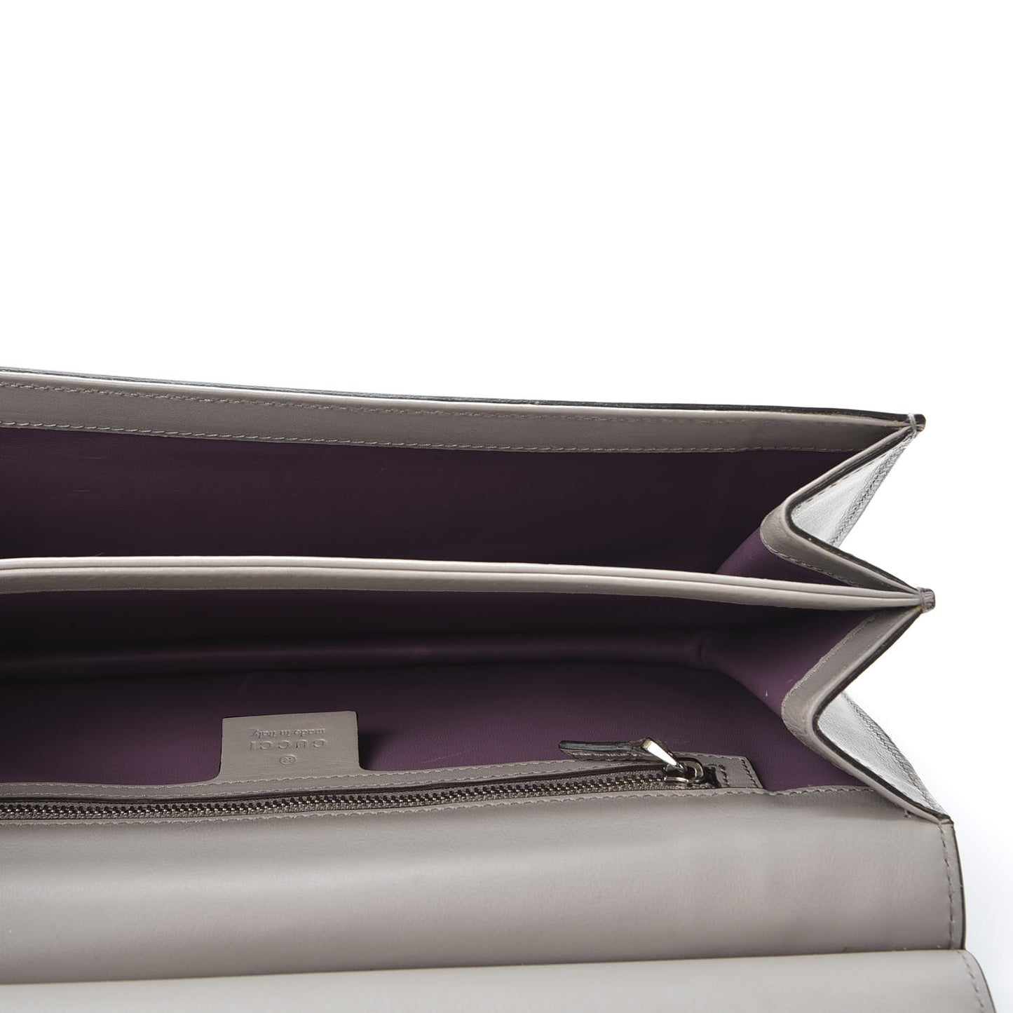 Calfskin Lady Bamboo Shoulder Bag Grey