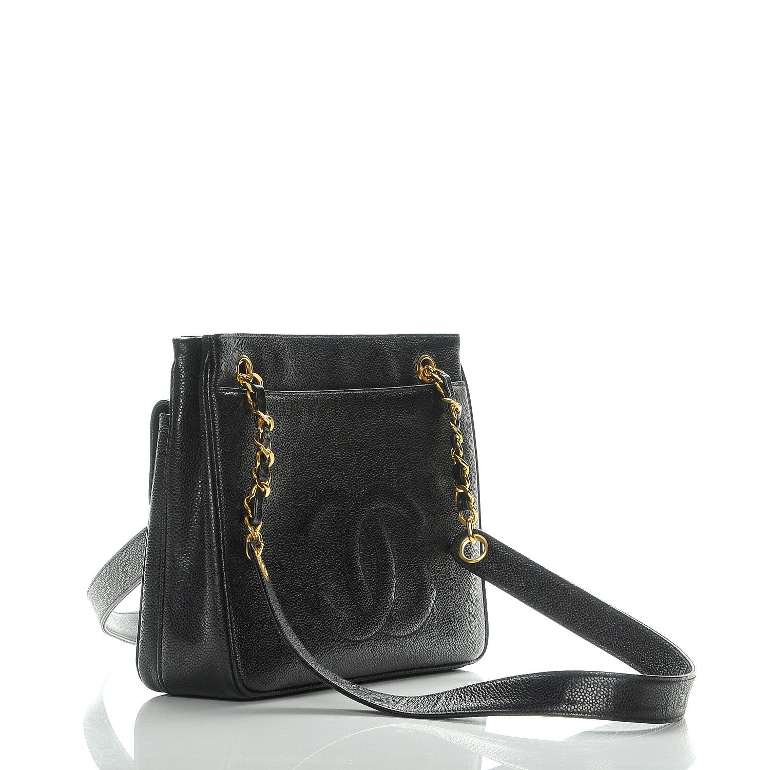 Chanel Caviar Flap Shoulder Bag Black 3 of 8