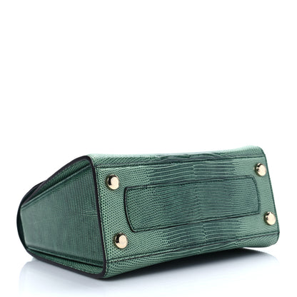 Salvatore Ferragamo Lizard Medium Top Handle Boxyz Bag 3 of 7