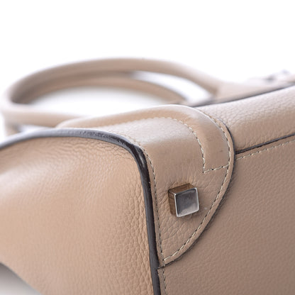 Celine Drummed Calfskin Micro Luggage Dune 13 of 17