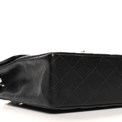 Chanel Caviar Jumbo Single Flap Black 9 of 10