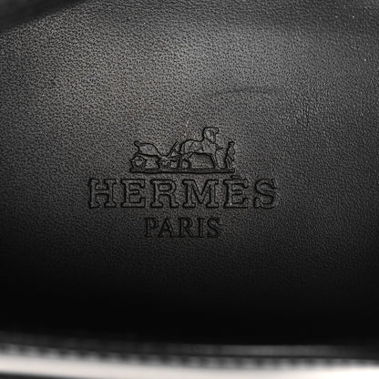 Hermes Calfskin First Derby Shoes 38 Black 8 of 10