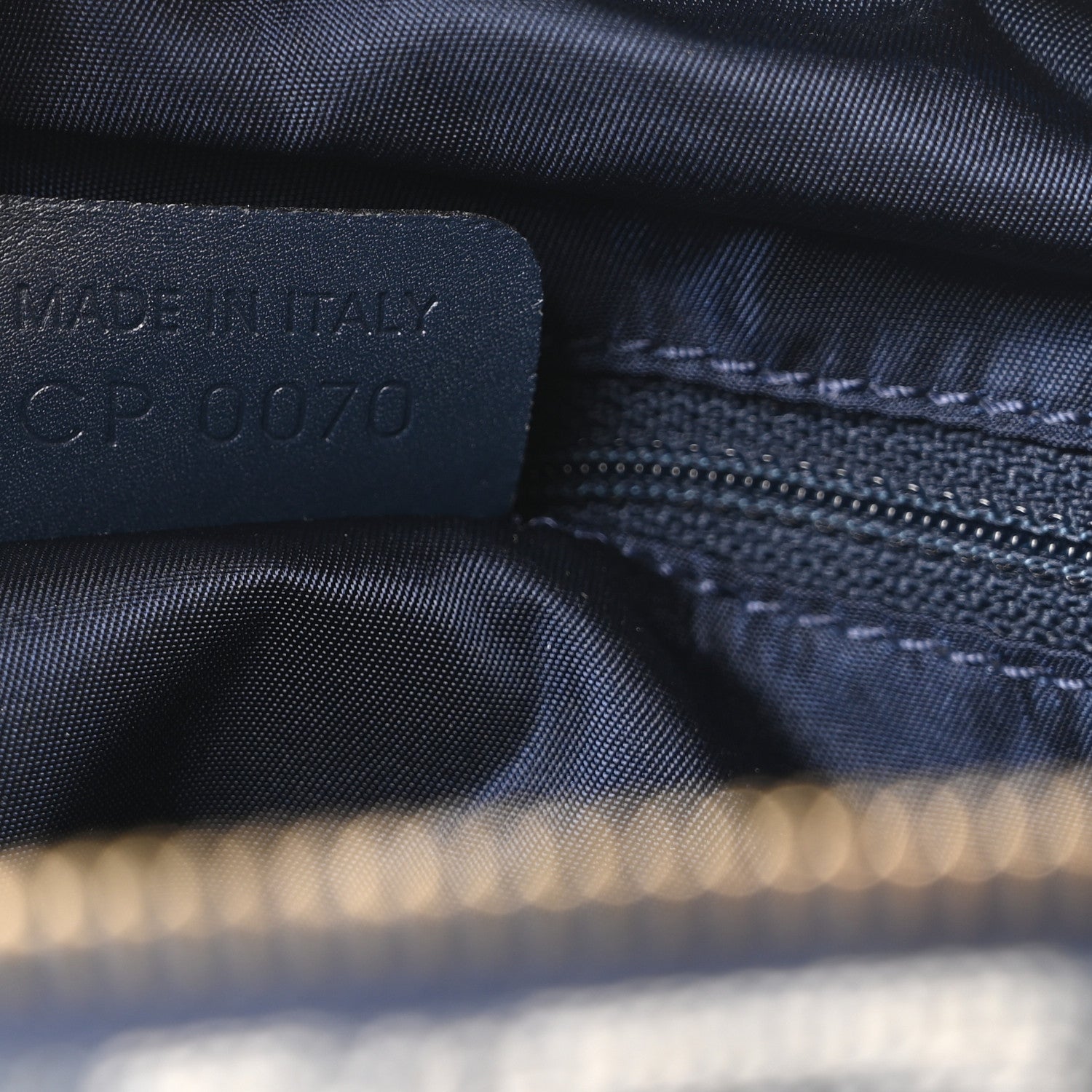 Christian Dior Monogram Duffle Navy Blue 7 of 10